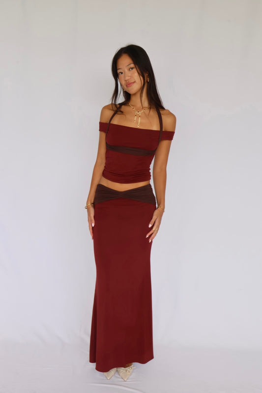 Burgundy/Chocolate
